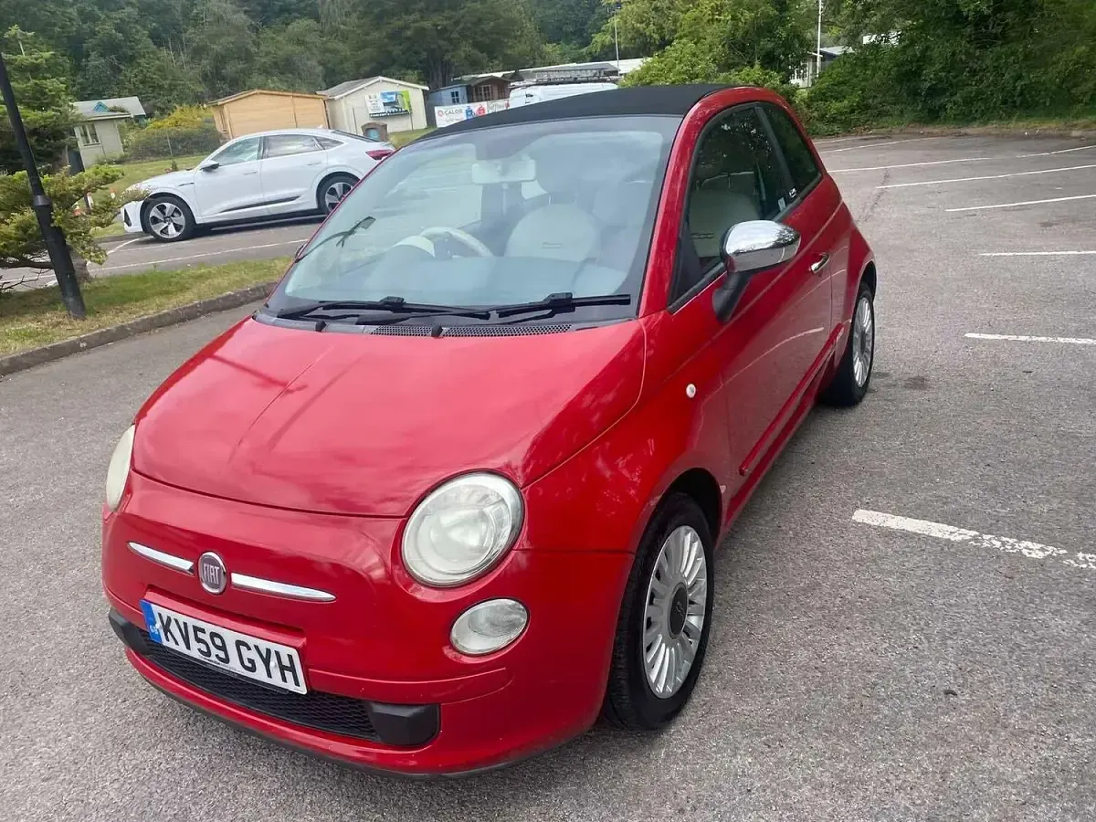 Used Fiat 500C Pop 2009 Red Cabriolet