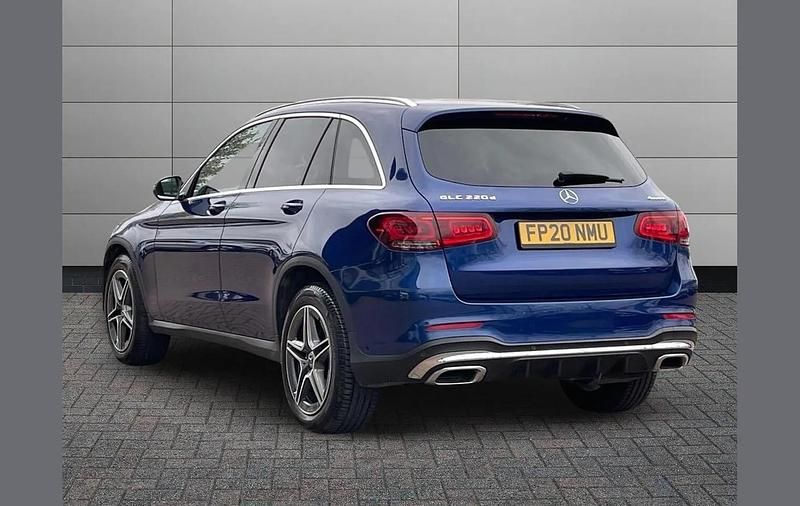 Used Mercedes GLC220 AMG line 194 HP (142 kW) 2020 Blue SUV