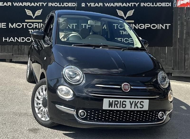 Black Used 2016 Fiat 500 Lounge Hatchback | £6,295 (A bit pricey) - Image 1/4