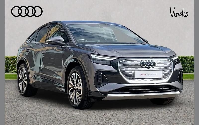 Grey Used 2024 Audi Q4 Sportback e-tron Sport SUV | £33,619 (Good price) - Image 1/4