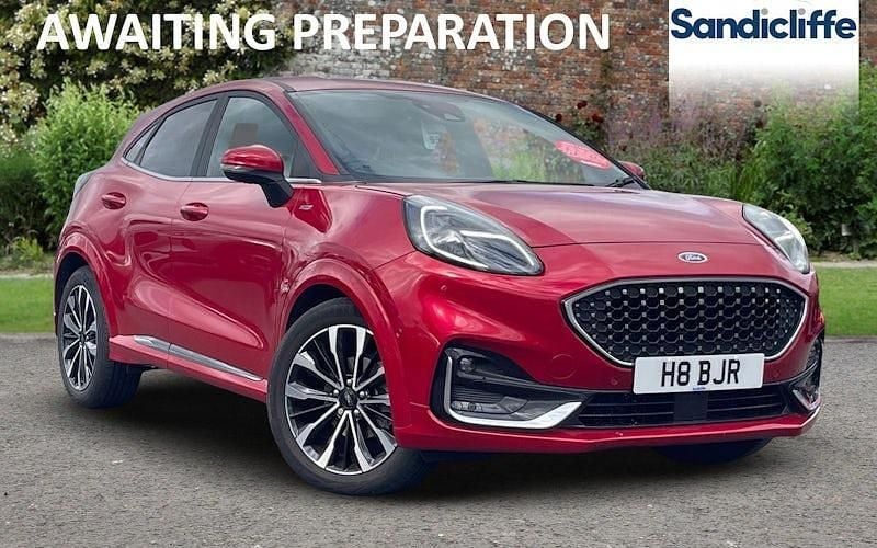 Fantastic red (exclusive paint) Used 2023 Ford Puma Gen-E ST-Line Hatchback | £16,889 (Fair price) - Image 1/4