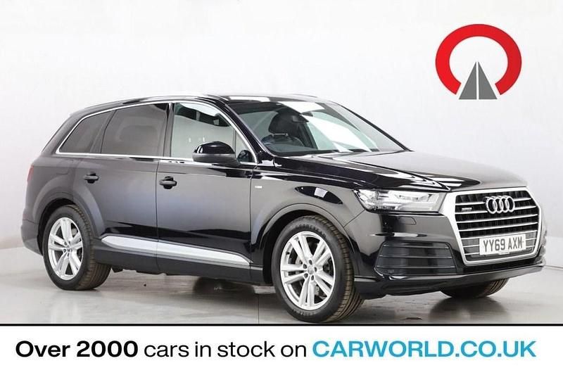 Black Used 2019 Audi Q7 S-Line SUV | £26,990 (Good price) - Image 1/4