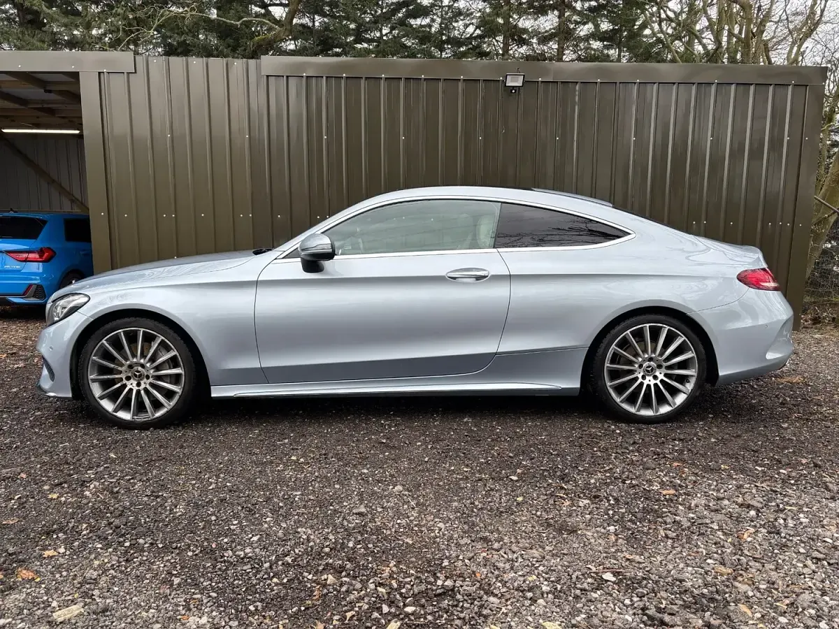 Used Mercedes C300 AMG Line Premium 2018 Silver Coupe