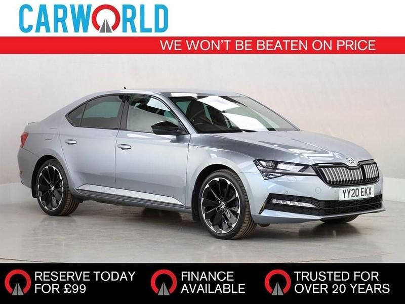 Grey Used 2020 Skoda Superb SportlinePlus Hatchback | £12,300 (Good price) - Image 1/3