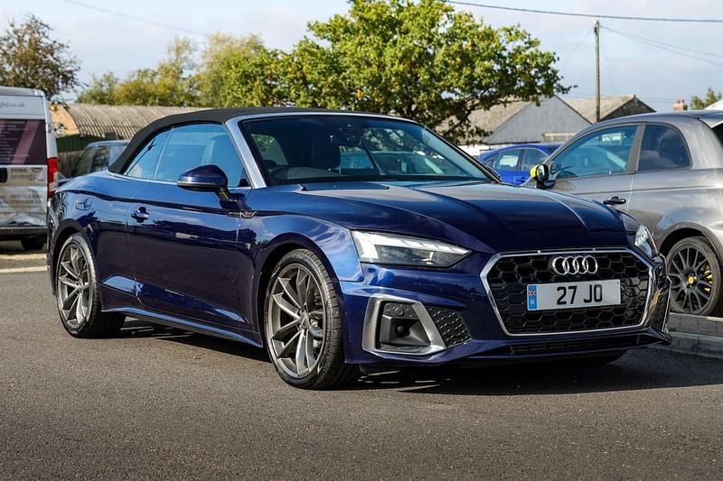 Blue Used 2021 Audi A5 Cabriolet S-Line Cabriolet | £19,800 (Good price) - Image 1/4