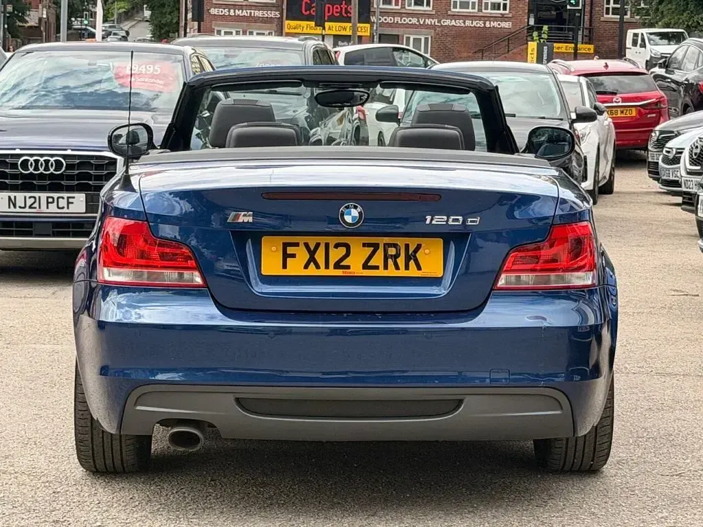 Used BMW 120 Cabriolet M Sport 177 HP (130 kW) 2012 Blue Cabriolet