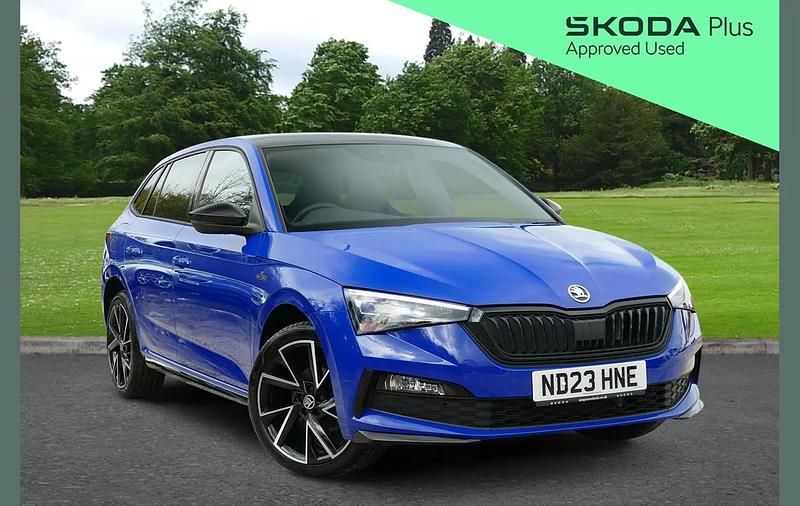 Used Skoda Scala Monte Carlo 147 HP (108 kW) 2023 Blue Hatchback