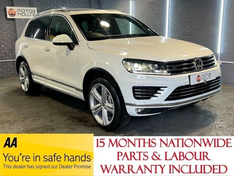 White Used 2017 VW Touareg R-line Plus SUV | £16,990 (Good price) - Image 1/3