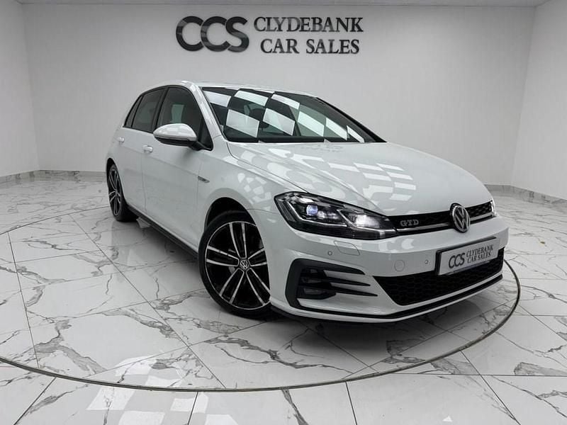 White Used 2019 VW Golf VII GTD Hatchback | £18,995 (Super price) - Image 1/4