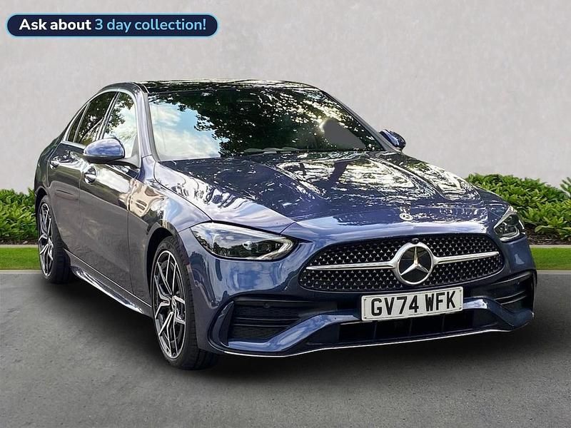 Blue Used 2025 Mercedes C200 AMG Line Premium Sedan | £37,140 - Image 1/4