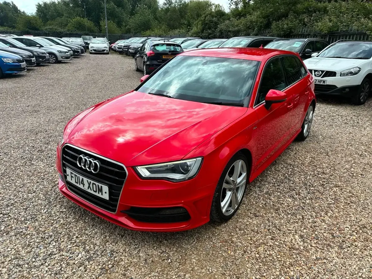 Used Audi A3 Sportback S-Line 2014 Red Hatchback