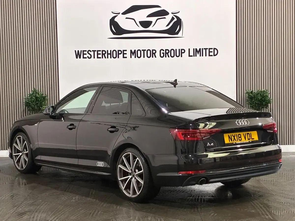 Used Audi A4 Black Edition 150 HP (110 kW) 2018 Black Sedan