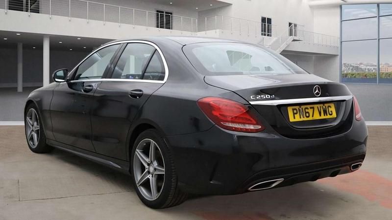 Used Mercedes C250 AMG line 204 HP (150 kW) 2017 Black Sedan