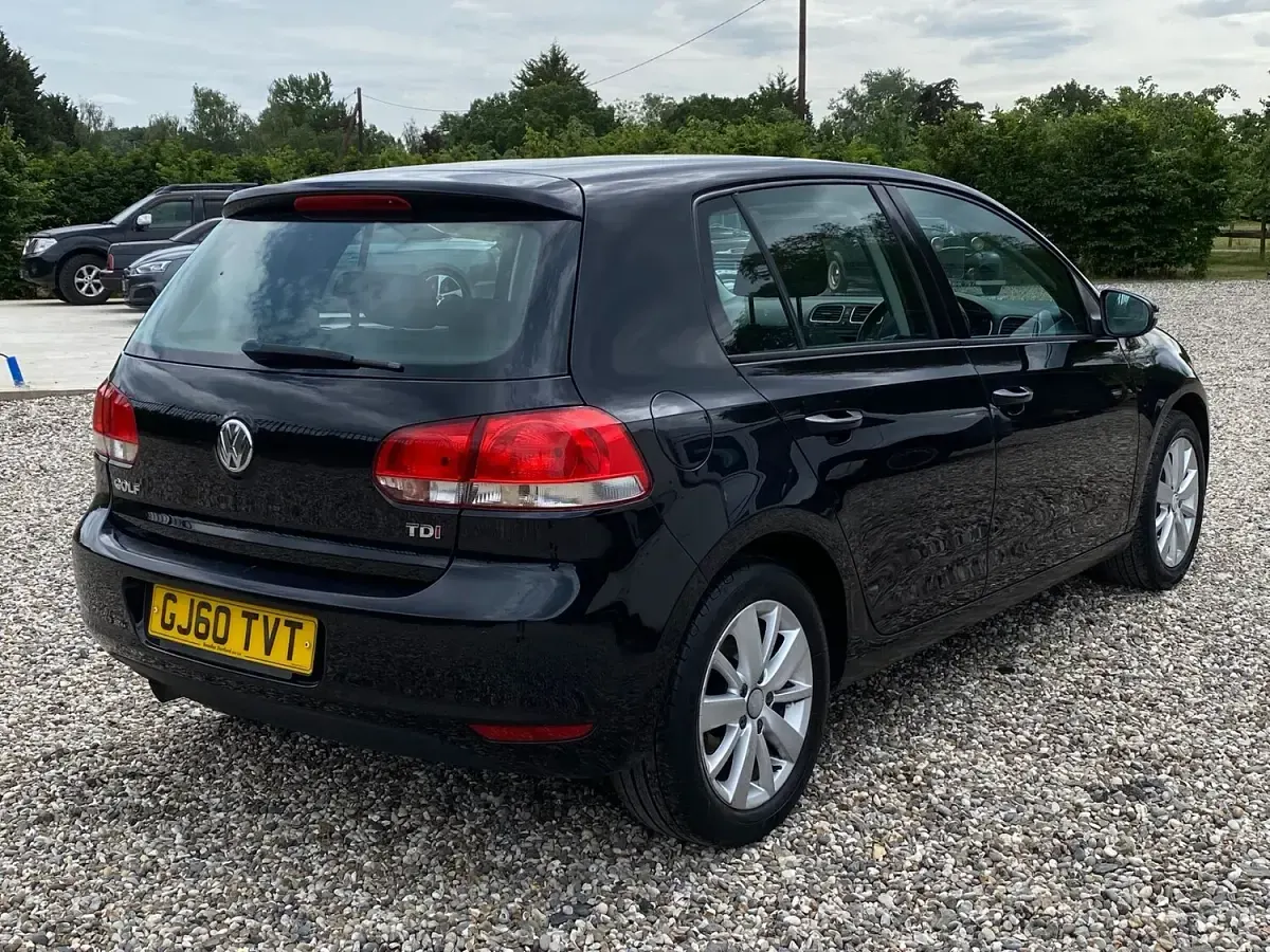 Used VW Golf VI Match 105 HP (77 kW) 2010 Black Hatchback