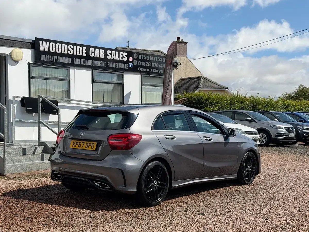 Used Mercedes A200 AMG line 136 HP (100 kW) 2017 Grey Hatchback