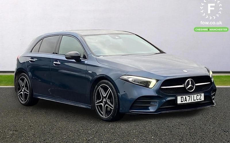Blue Used 2021 Mercedes A180 AMG Line Premium Plus Hatchback | £20,599 (A bit pricey) - Image 1/4