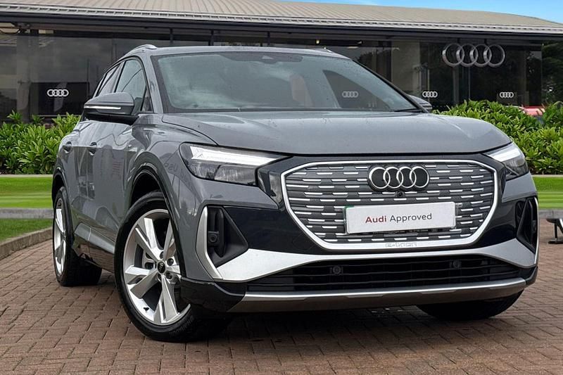 Grey Used 2024 Audi Q4 e-tron S-Line SUV | £32,490 - Image 1/4