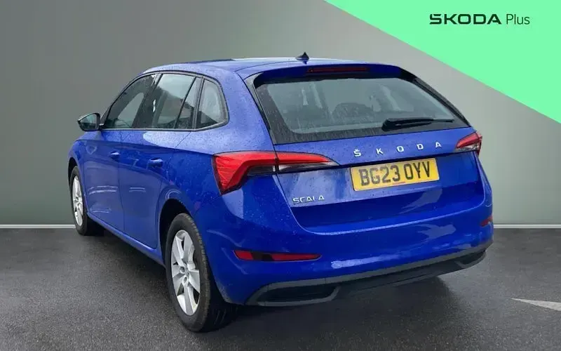 Used Skoda Scala SE 110 HP (80 kW) 2023 Blue Hatchback