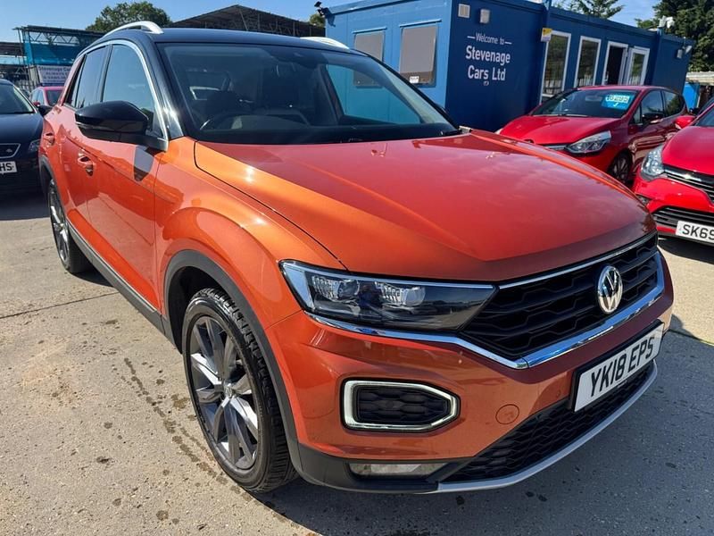 Orange Used 2018 VW T-Roc SEL SUV | £12,295 (Fair price) - Image 1/4
