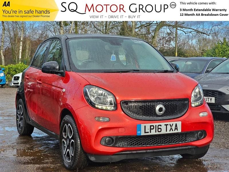 Red Used 2016 Smart ForFour Prime Hatchback | £3,690 (Good price) - Image 1/4