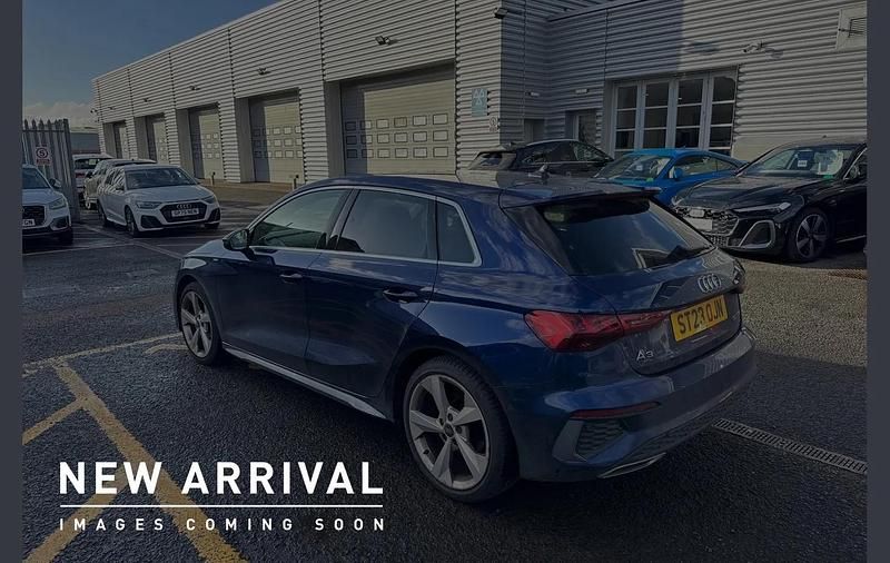 Used Audi A3 S-Line 108 HP (79 kW) 2023 Blue Sedan