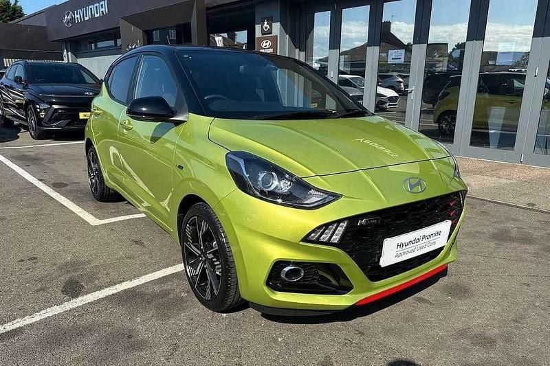 Yellow Used 2025 Hyundai i10 N Line Hatchback | £16,995 (Expensive) - Image 1/4