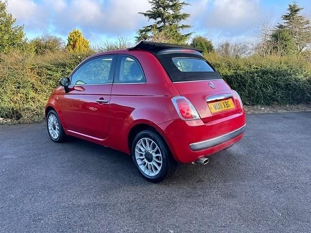 Used Fiat 500 Lounge 2011 Red Cabriolet