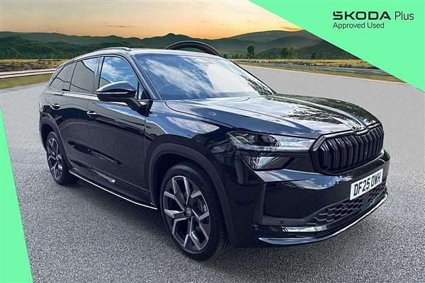 Black Used 2025 Skoda Kodiaq SportLine SUV | £39,495 - Image 1/4