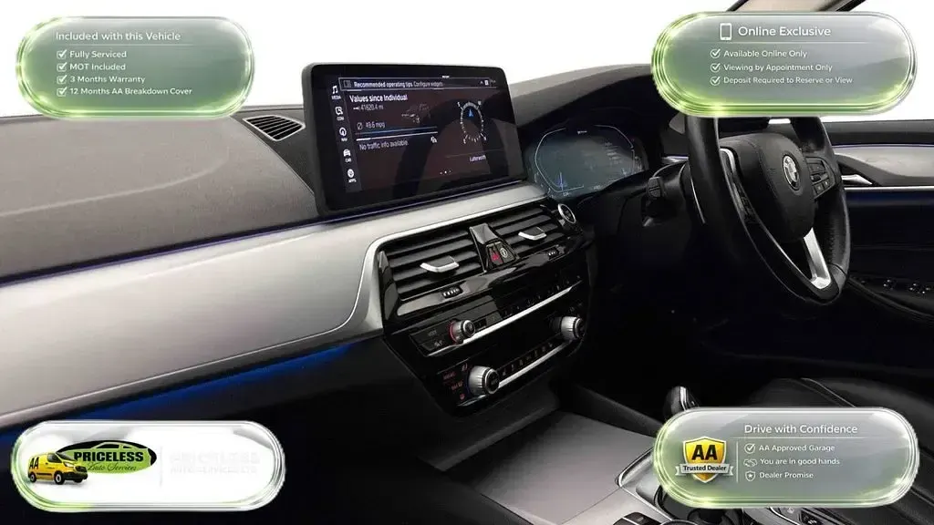 Used BMW 530e Exclusive 287 HP (211 kW) 2021 Black Estate