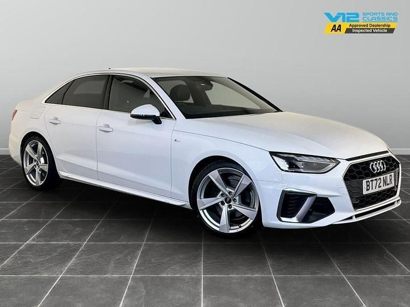 White Used 2022 Audi A4 S-Line Sedan | £19,595 (Super price) - Image 1/2