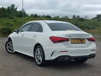 Used Mercedes A250 AMG line 218 HP (160 kW) 2020 White Sedan
