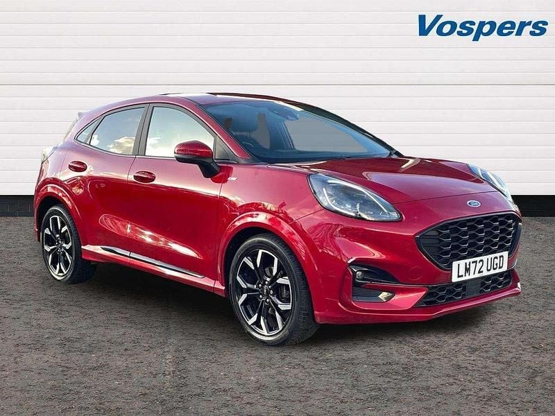 Red Used 2022 Ford Puma ST-Line X SUV | £13,450 (Fair price) - Image 1/3