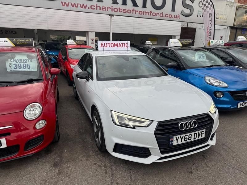 Used Audi A4 Black Edition 150 HP (110 kW) 2018 White Sedan