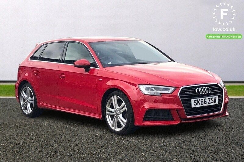 Red Used 2016 Audi A3 S-Line Hatchback | £11,899 (Good price) - Image 1/4