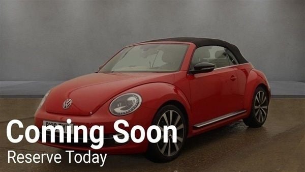 Red Used 2016 VW Beetle Sportline Cabriolet | £10,499 (Good price) - Image 1/1