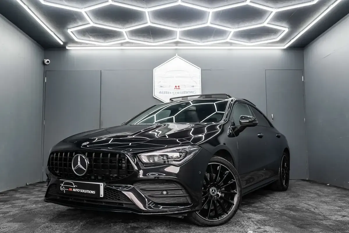 Used Mercedes CLA220 AMG Line Premium Plus 190 HP (139 kW) 2023 Black Coupe