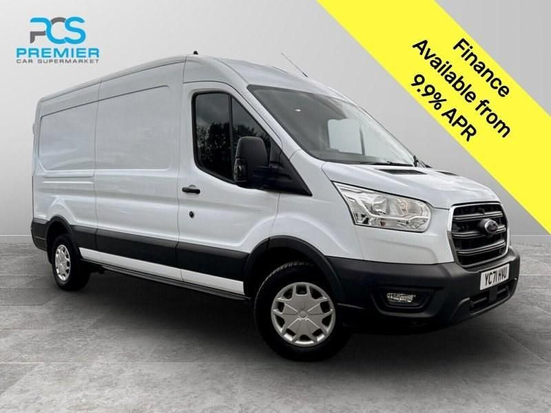 Frozen white (solid paint) Used 2021 Ford Transit Trend | £12,800 (Super price) - Image 1/3