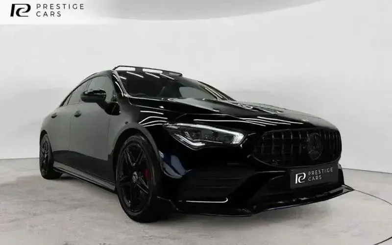 Used Mercedes CLA180 AMG line 136 HP (100 kW) 2021 Black Sedan
