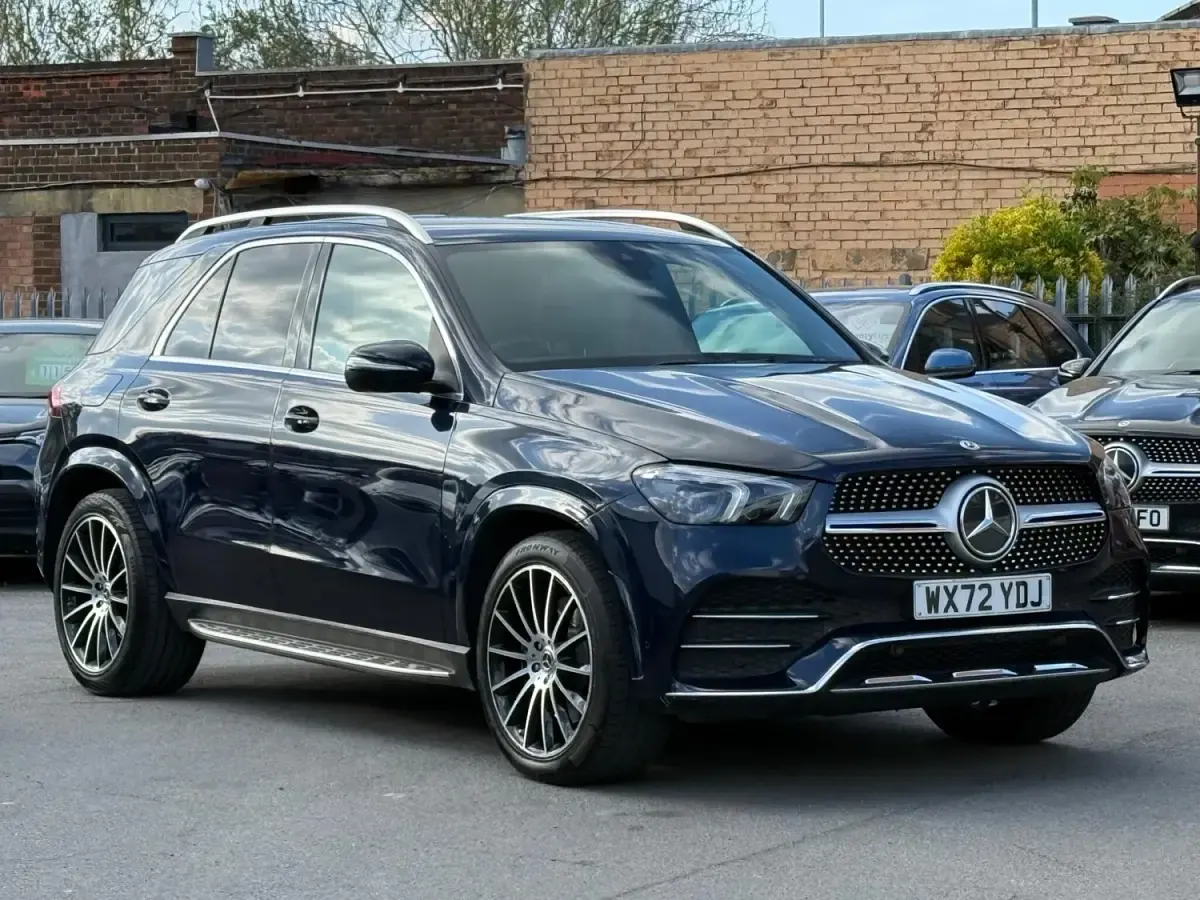 Usado Mercedes GLE400 AMG line 2022 Azul Carrinha