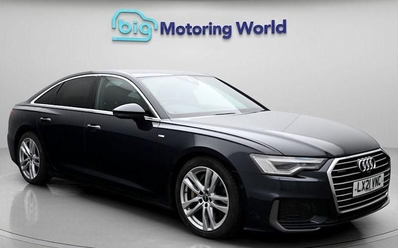 Begagnad Audi A6 S-Line 299 HK (219 kW) 2020 Blå Sedan