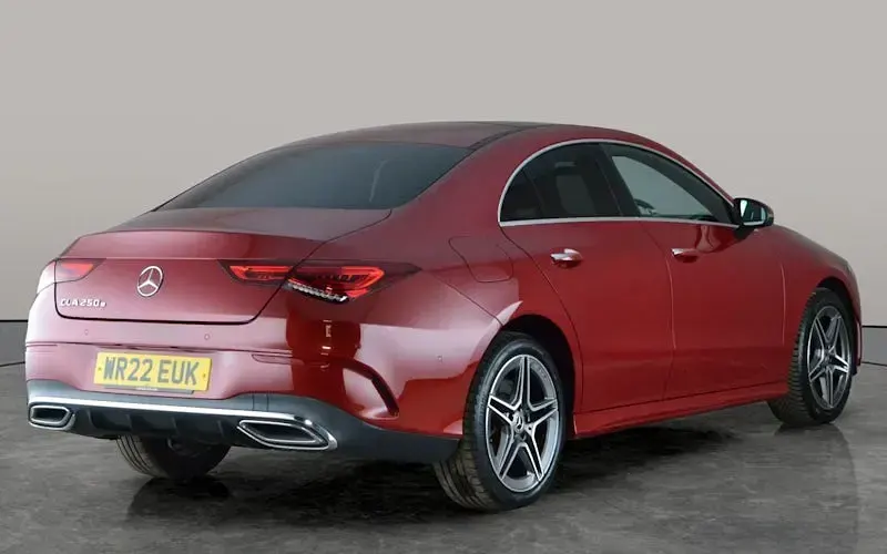 Used Mercedes CLA250e AMG Line Premium Plus 218 HP (160 kW) 2022 Red Coupe