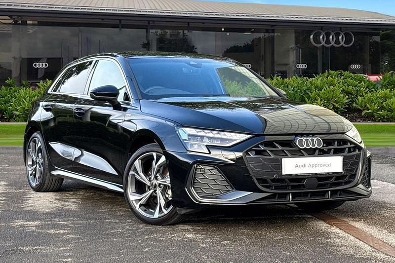 Black Used 2025 Audi A3 S-Line Hatchback | £27,480 (Fair price) - Image 1/4