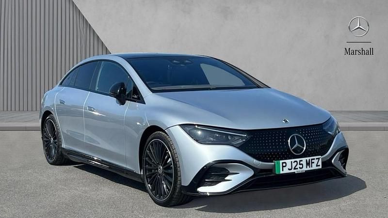Hightech silver Used 2025 Mercedes EQE350 AMG line Sedan | £53,980 (Super price) - Image 1/1