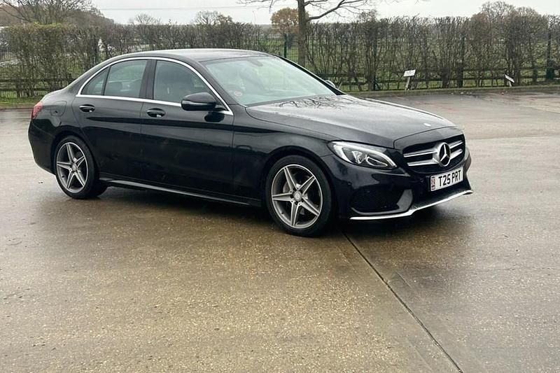 Black Used 2017 Mercedes C220 AMG line Sedan | £12,995 (Good price) - Image 1/1