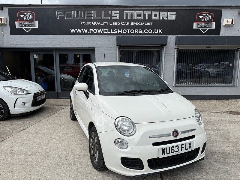 White Used 2013 Fiat 500S S Hatchback | £4,495 (Good price) - Image 1/3