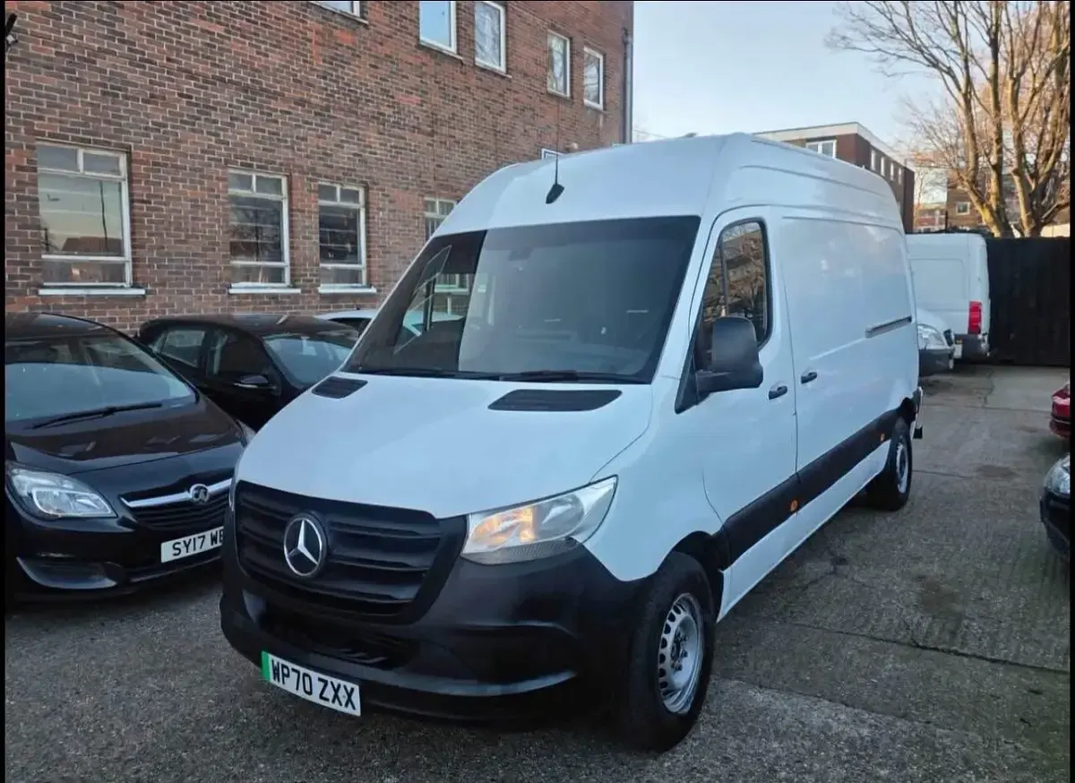 Used Mercedes E-Sprinter Progressive 85 kW (116 HP) 2020 White Van