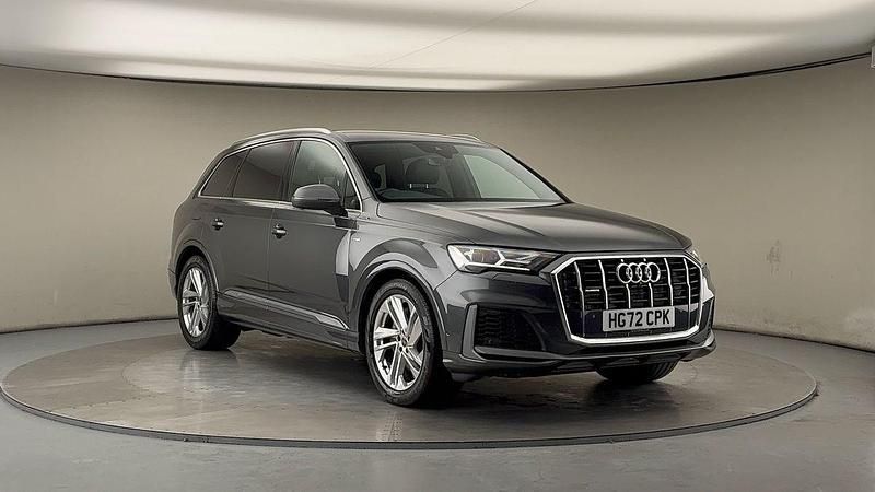 Used Audi Q7 S-Line 340 HP (250 kW) 2022 Daytona gray pearl effect/daytona gray pearl effec SUV
