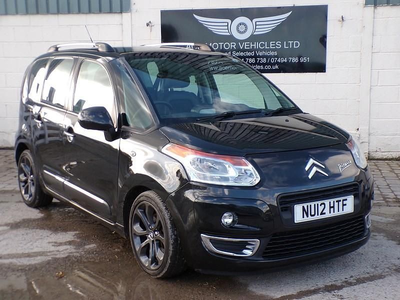 Black Used 2012 Citroën C3 Picasso Exclusive MPV | £2,999 (Good price) - Image 1/4