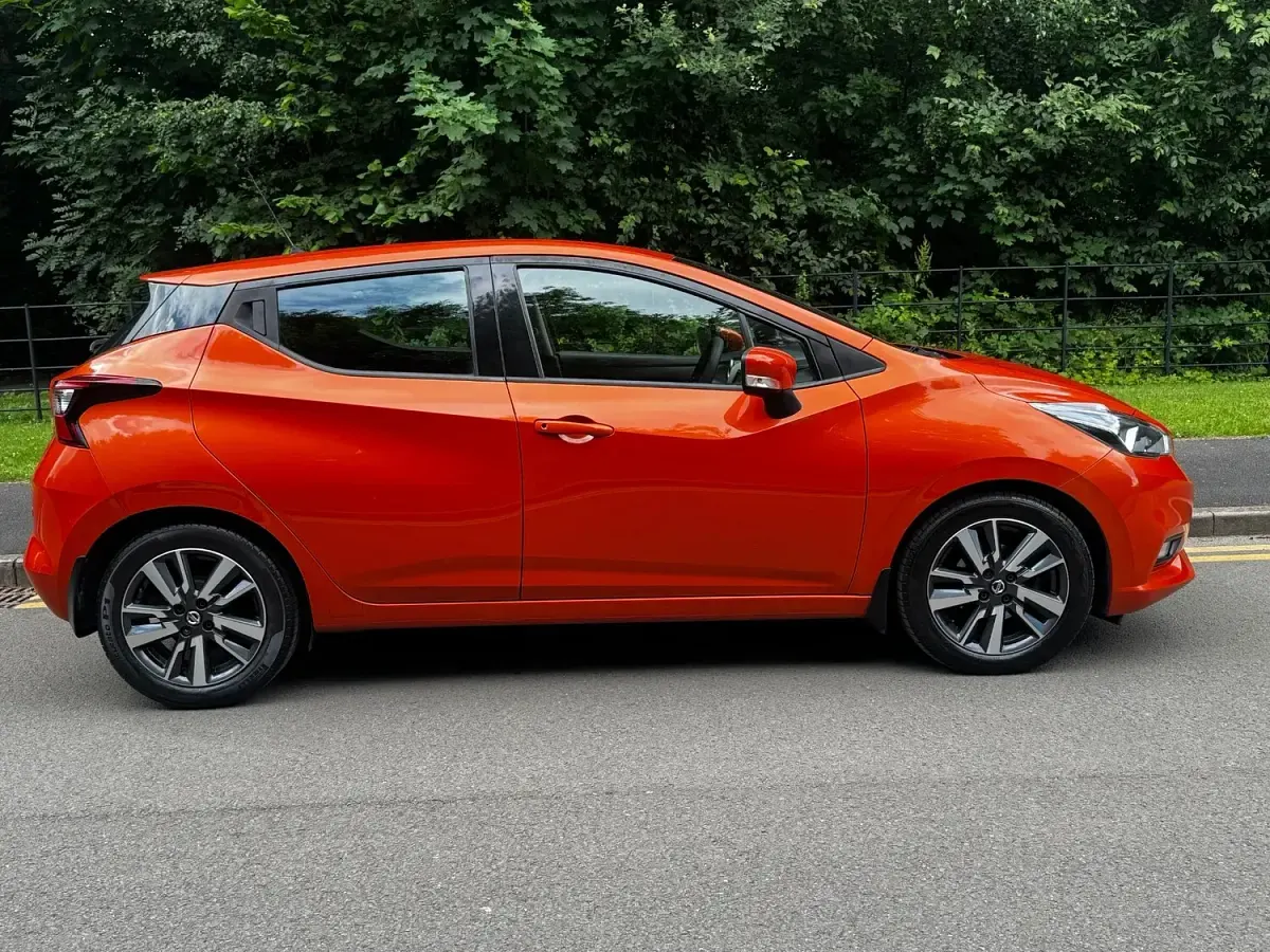 Used Nissan Micra Acenta 90 HP (66 kW) 2018 Orange Hatchback