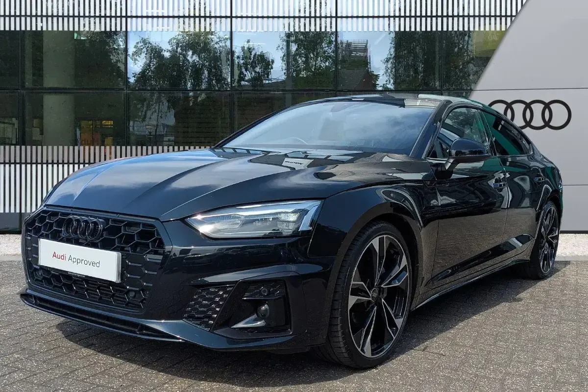 Used Audi A5 Sportback Black Edition 204 HP (150 kW) 2023 Black Hatchback